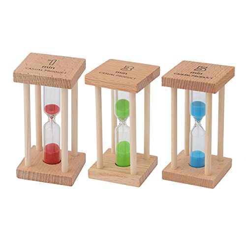 Weiye Sanduhr - Sanduhr Sanduhr 1+2+3 Minuten Timer Uhr - 1+3+5 Sanduhr von Weiye