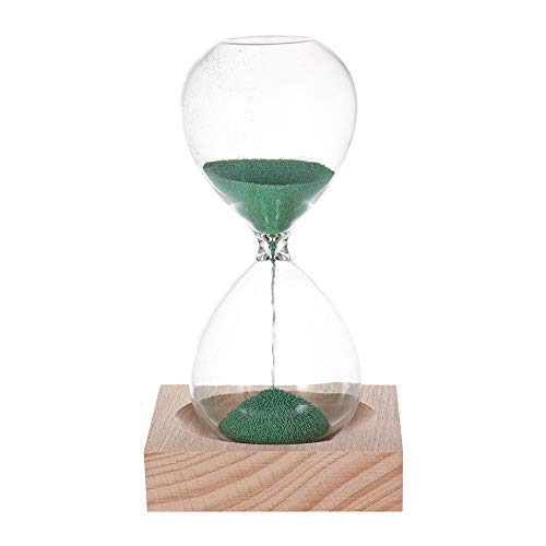 Weiye mundgeblasene Sanduhr mit Magnet – Magnetische Sanduhr aus Glas – klassische Dekoration für Zuhause und Schreibtisch von Weiye