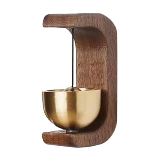 Weiyidea Türgong Aus Holz | Magnetische Türklingel, Dekoratives Lautes Holztürklingel Rustikale Messingdekoration Für Den Innenbereich Als Einweihungsgeschenk, Goldene Dekorative Shopkeepers Glocke Weiyidea Türgong Aus Holz | Magnetische Türklingel, Dekoratives Lautes Holztürklingel Rustikale Messingdekoration Für Den Innenbereich Als Einweihungsgeschenk, Goldene Dekorative Shopkeepers Glocke von Weiyidea
