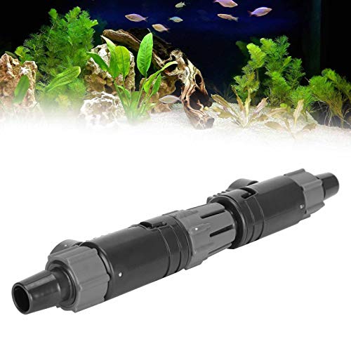 Weiyiroty mit eingebautem rotierenden Kopf-Aquarium-Rohrverbinder, professionellem Aquarium-Doppelhahn-Anschluss, sicher für das Aquarium zu Hause(K-16/22mm) von Weiyiroty