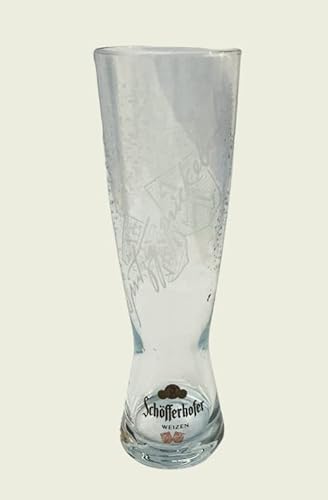 Weizen Schöfferhofer 0,5l Glas/Gläser, spritzig obergärig, Bierglas NEU + Flaschenausgiesser, Mehrfarbig von Weizen