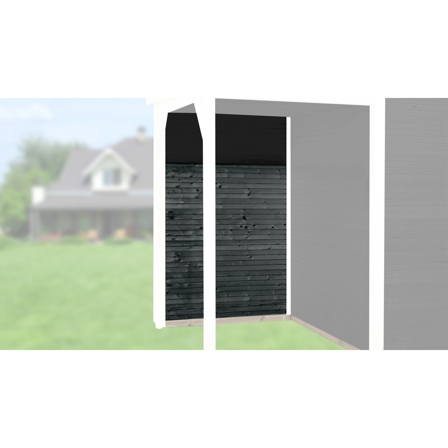 Rückwandpaket 150 cm für WekaLine Designhaus 172 Anthrazit Rückwandpaket 150 cm für WekaLine Designhaus 172 Anthrazit von WEKA