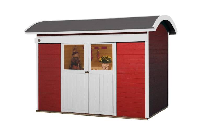 Schiebetürhaus 228 21 mm Weka - rot - 50 % Rabatt auf Dacheindeckung von Weka