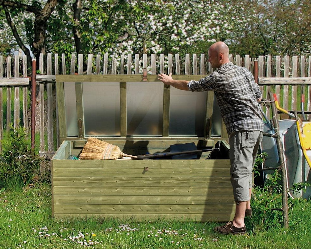 Weka 19 mm Garten- und Terrassentruhe in Elementbauweise von Weka