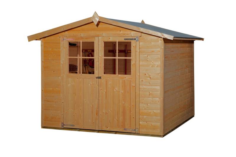 Weka 19 mm Gartenhaus 316- 254 x 295 cm - 50 % Rabatt auf Dacheindeckung von Weka