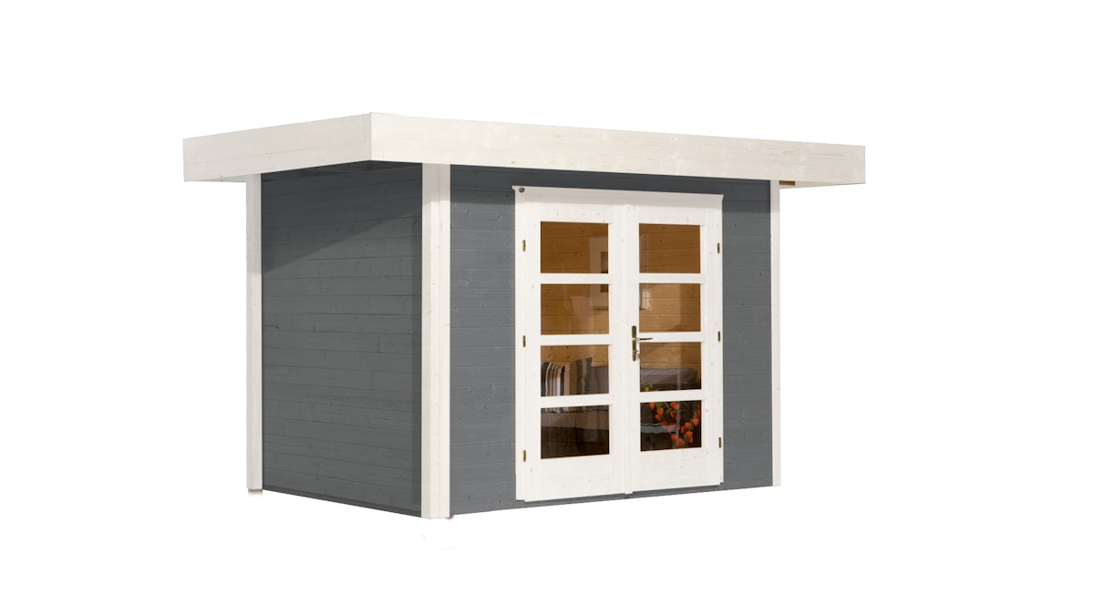 Weka 28 mm Designhaus 126 -295 x 210 cm-grau - 50 % Rabatt auf Dacheindeckung von Weka