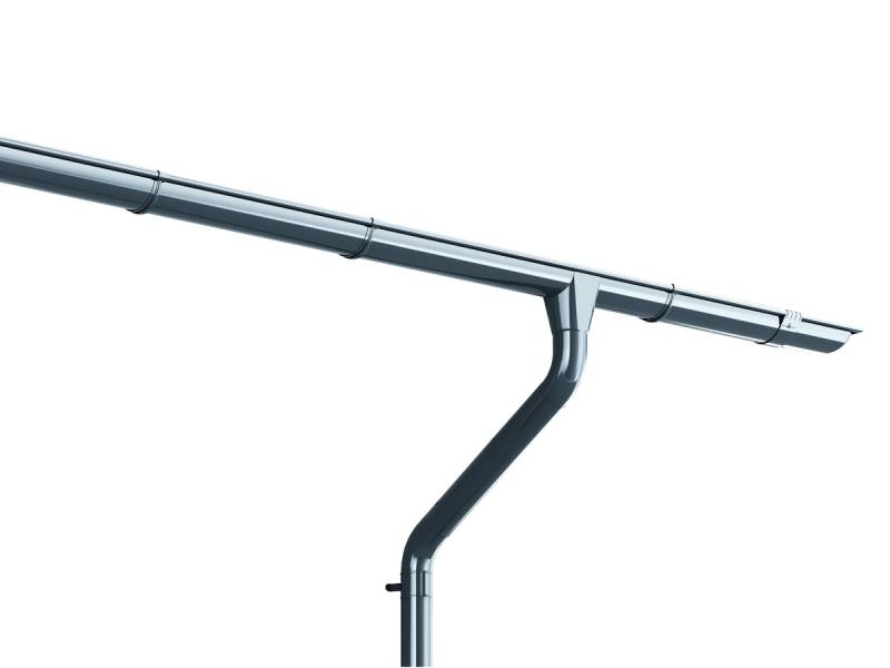 Weka Dachrinnen-Set verzinkt-für Flach- und Pultdächer bis 400 cm (Gr. 3) von Weka