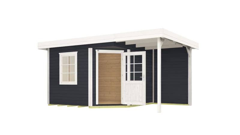 Weka Designhaus 213 A 390 x 240 cm Gr.1 anthrazit - 50 % Rabatt auf Dacheindeckung von Weka