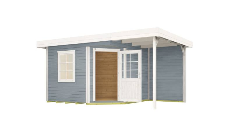 Weka Designhaus 213 A 390 x 240 cm Gr.1 grau - 50 % Rabatt auf Dacheindeckung von Weka