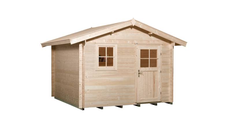 Weka Gartenhaus 106 mit Vordach 300 x 300 cm - 50 % Rabatt auf Dacheindeckung von Weka