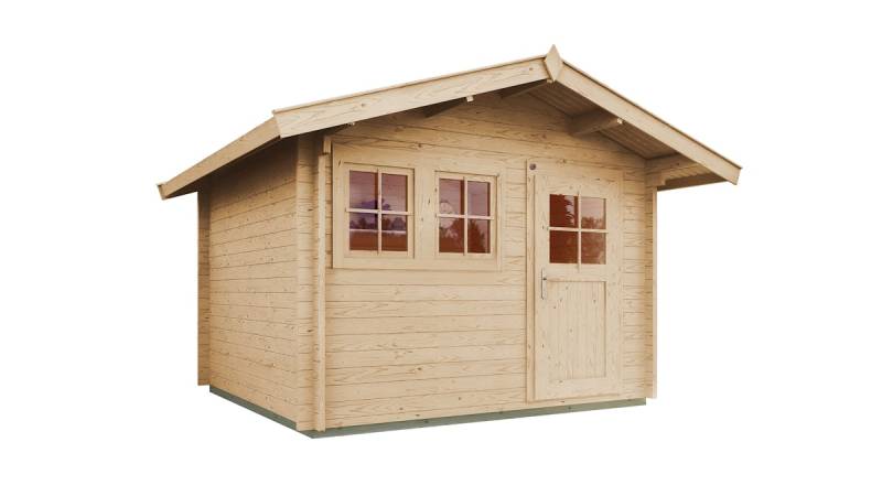 Weka Gartenhaus 139 mit Vordach 300 x 380 cm - 50 % Rabatt auf Dacheindeckung von Weka