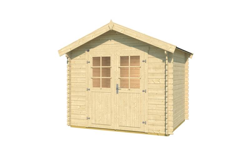 Weka Gartenhaus 209 - 28 mm-Gartenhaus 209 - 250 x 250 cm (Gr. 2) - 50 % Rabatt auf Dacheindeckung von Weka