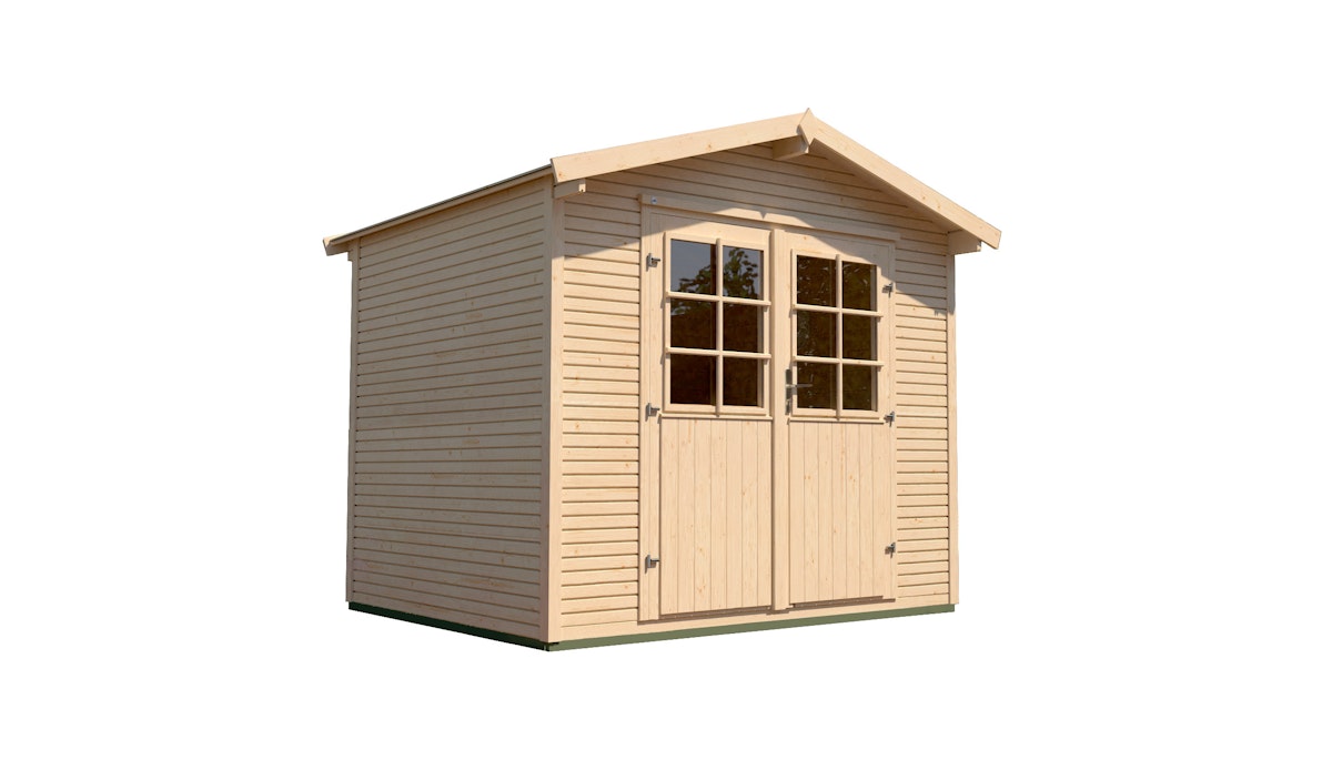 Weka Gartenhaus 218 - 28 mm -301 x 295 cm (Gr. 4) - 50 % Rabatt auf Dacheindeckung von Weka