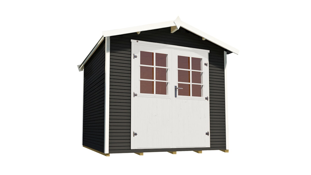 Weka Gartenhaus 218 wekaLine - 28 mm-301 x 295 cm (Gr. 4)-anthrazit - 50 % Rabatt auf Dacheindeckung von Weka