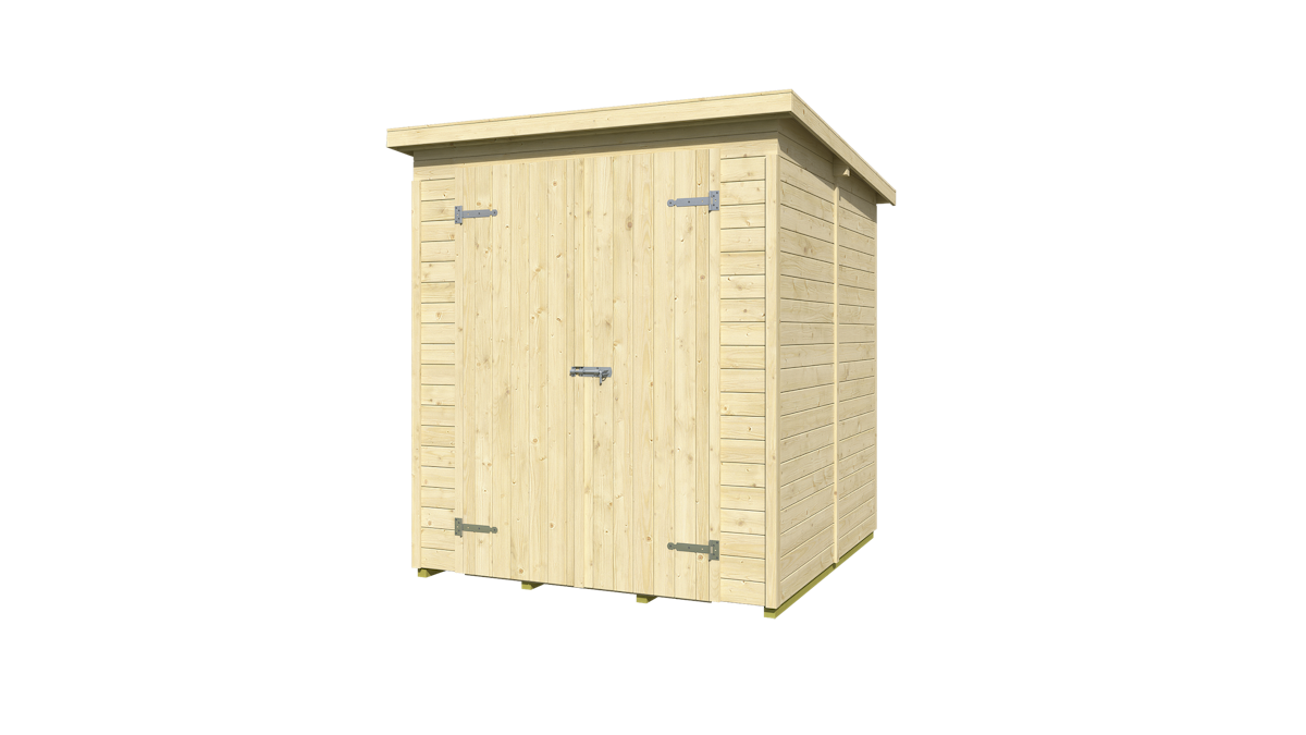 Weka Gartenhaus Mori mit Pultdach - 13 mm B 170 x T 176 cm (Gr. 3) von Weka