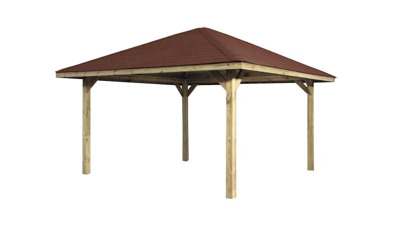 Weka Gartenoase 651 A - Sparset inkl. Schindeln 480 x 480 cm von Weka