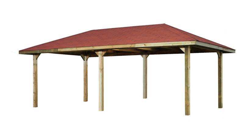 Weka Gartenoase 651 D - Sparset inkl. Schindeln-380 x 678 cm von Weka