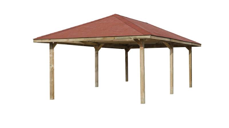 Weka Gartenoase 651 D - Sparset inkl. Schindeln-433 x 778 cm von Weka
