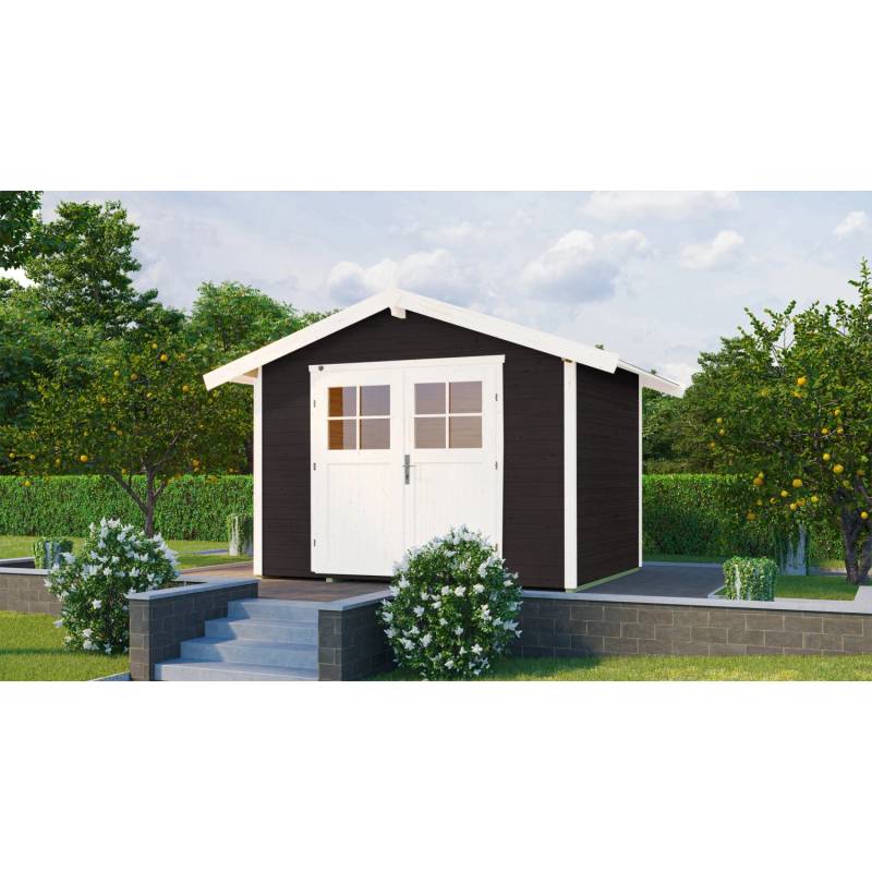 weka Gartenhaus 122 Gr.5 Satteldach Anthrazit 28 mm von WEKA