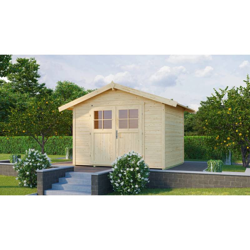 weka Gartenhaus 122 Gr.5 Satteldach Natur 28 mm von WEKA