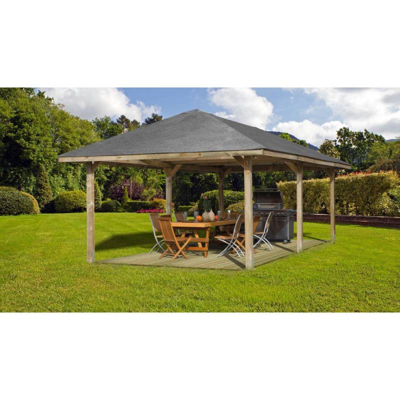 Weka Pavillon Gartenoase 651 B Gr.3 433 cm x 778 cm von WEKA