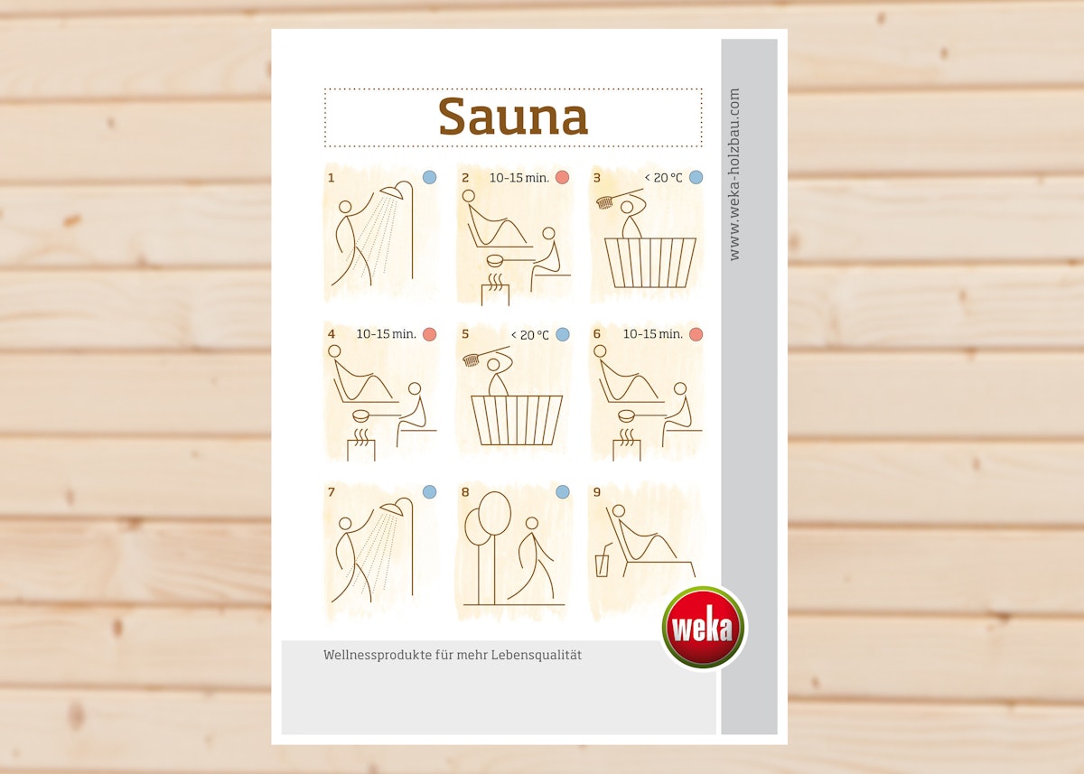 Weka Sauna-Baderegeln von Weka