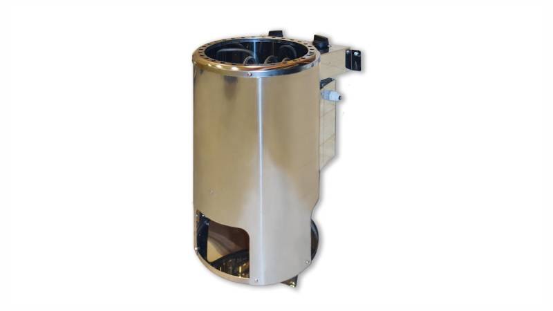 Weka Saunaofen-Set 9 inkl. 3,6 kW Kompakt Ofen rund, Saunasteine, Steuergerät von Weka