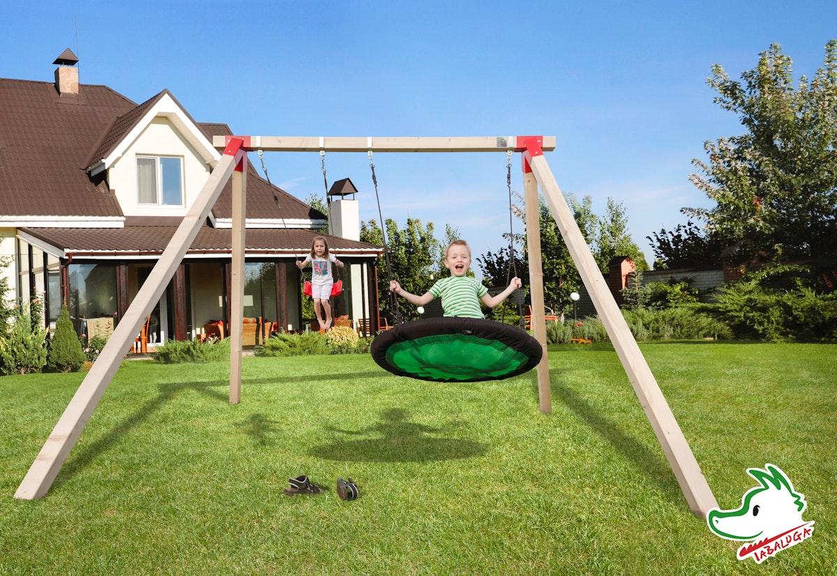 Weka Tabaluga Drachenschaukel inkl. Schaukelnest und Schaukelbrett Weka Tabaluga Drachenschaukel inkl. Schaukelnest und Schaukelbrett von Weka