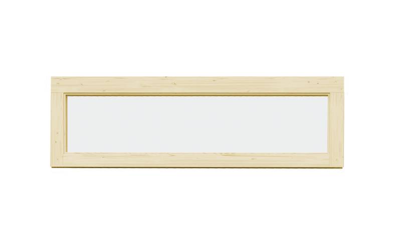 Weka feststehendes Fenster für Gartenhaus Batu 150 x 45 cm naturbelassen von Weka