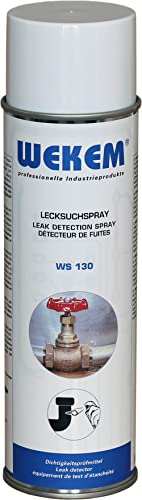 Wekem WS-130-400 Lecksuchspray, Weiß, 400 ml von Wekem