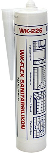 WEKEM WK 226 WK-FLEX Sanitärsilikon transparent 310 ml von Wekem