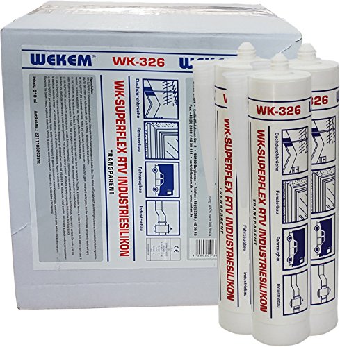 WEKEM WK 326 SUPERFLEX RTV-Industriesilikon transparent 12x 310 ml von Wekem