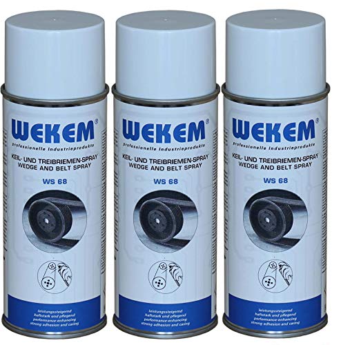 Wekem 3er Sparpack 400ml Keil- und Treibriemen-Spray WS68 von Wekem