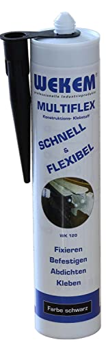 Wekem WK-120-300 Multiflex black Konstruktionsklebstoff 290ml von Wekem