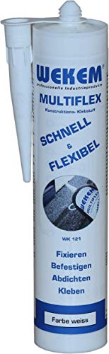 Wekem WK-121-300 Multiflex white Konstruktionsklebstoff, 290 ml von Wekem