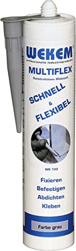 Wekem WK-122-300 Multiflex grey Konstruktionsklebstoff; 290 ml von Wekem