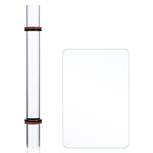 1 Paar Acrylic Clay Rollers mit Acrylplatte für Stanzmaschine Massiver Acryl Ton Roller Tonschneider für DIY-Rollwerkzeug Schneidpads zum Modellieren und Formen von Ton Lufttrocknend Bastel von Wekuw