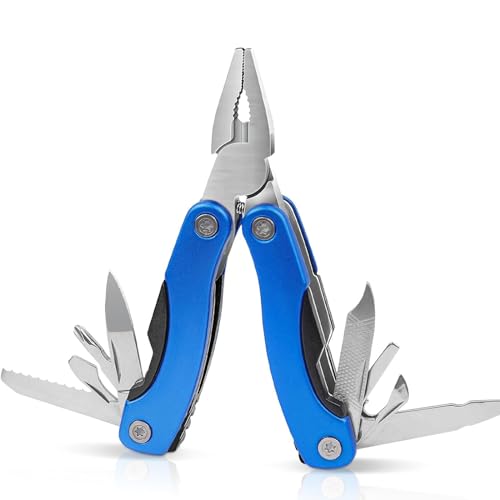 Wekuw Multitool Werkzeug,11-in-1 Faltbares Edelstahl Multifunktionszange Multifunktionstool Multiwekzeug Multitool Mini mit Schwarze Tasche für Reparieren für Outdoor und Camping Wekuw Multitool Werkzeug,11-in-1 Faltbares Edelstahl Multifunktionszange Multifunktionstool Multiwekzeug Multitool Mini mit Schwarze Tasche für Reparieren für Outdoor und Camping von Wekuw