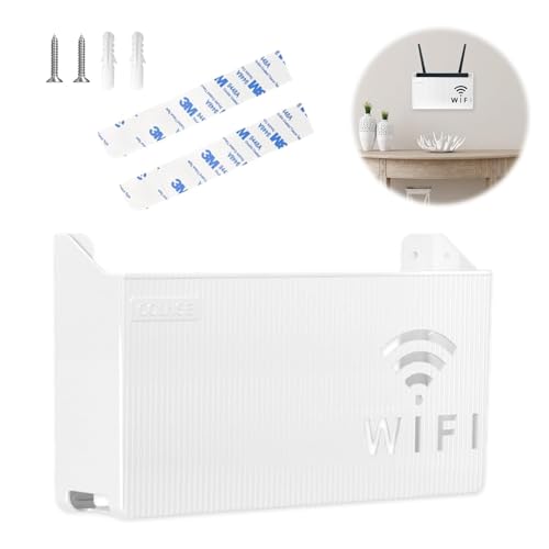 Wekuw WiFi-Router-Aufbewahrungsbox, Router Aufbewahrungsbox Router Verstecken Kabel Verstecken Box Router Schrank Router Box WiFi Router Box Verkleidung Set-Top-Box Regal,für Heimdekoration Wekuw WiFi-Router-Aufbewahrungsbox, Router Aufbewahrungsbox Router Verstecken Kabel Verstecken Box Router Schrank Router Box WiFi Router Box Verkleidung Set-Top-Box Regal,für Heimdekoration von Wekuw