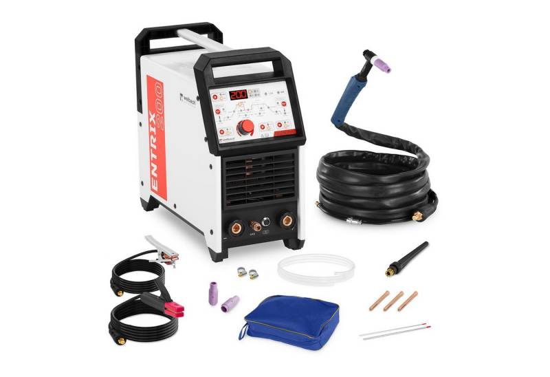 Stamos Welding Group Elektroschweißgerät WIG Schweißgerät AC/DC - TIG MMA Alu Puls 200 A IGBT Digital E-Hand von Stamos Welding Group