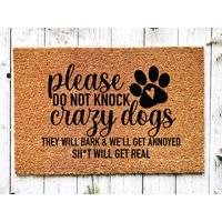 Willkommensmatte, Türmatte Für Hunde, Türmatte, Zuhause von WelcomeIshDoormats