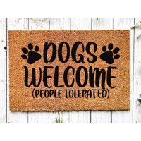 Willkommensmatte, Türmatte Für Hunde, Türmatte, Zuhause von WelcomeIshDoormats
