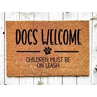 Willkommensmatte, Türmatte Für Hunde, Türmatte, Zuhause von WelcomeIshDoormats