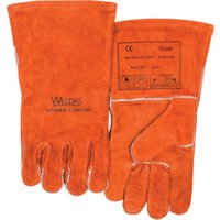 WELDAS Schweißerhandschuh Nr. 10-2101, Gr. L rot (1 Paar) von Weldas