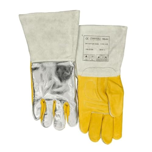 Weldas STEERSOTUFF® Reflektierende Aluminium Schweißen Handschuhe von Weldas