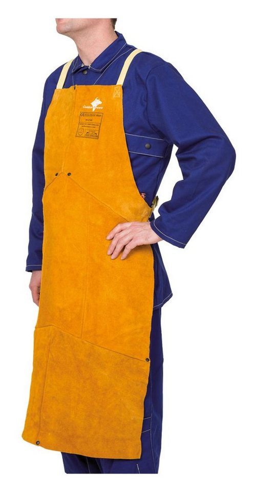 Weldas Schweißerschürze, Schürze Spaltleder GB Golden Brown 107 x 80 cm Weldas Schweißerschürze, Schürze Spaltleder GB Golden Brown 107 x 80 cm von Weldas