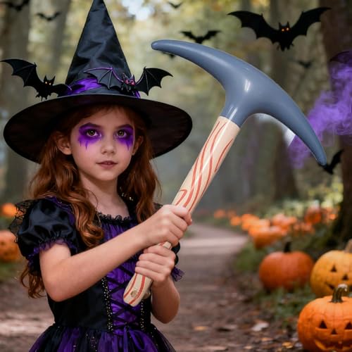 Weldphur Aufblasbare Requisiten Für Party | Fake Spitzhacke | Leichtgewichtige Realistische Spielzeuge Dicht Foto Requisiten | Dekoration Für Kinder Erwachsene Halloween Party Streich Cosplay von Weldphur