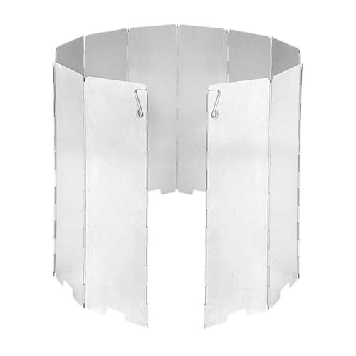 Weldphur Camping Kocher Windschutz | Faltbarer Windschutz Für Grill | Platzsparender Kocher Windschirm Für Bergsteigen, Camping, Angeln, Garten von Weldphur