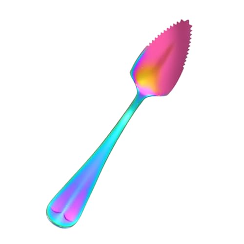 Weldphur Edelstahl Löffel,Gezahntes Besteck Zum Portionieren | Edelstahl Esslöffel,Für Dessert Salat Frühstück Snack Graben von Weldphur