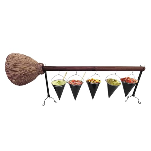 Weldphur Hexen-Servierständer | Party-Hexen-Servierschale mit Gestell, Ständer, Süßigkeitenhalter, festliche Snack-Dessert-Aufbewahrung für Zuhause, Picknicks, Grillen, Hinterhof, Urlaub von Weldphur